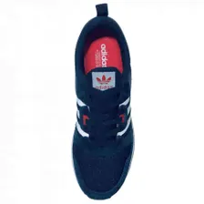 Кроссовки Adidas ZX 700 HD синие замшевые