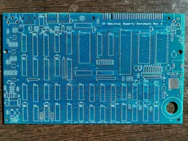 Печатная плата ZX Spectrum harlequin rev. G (фиолетовая маска) #632