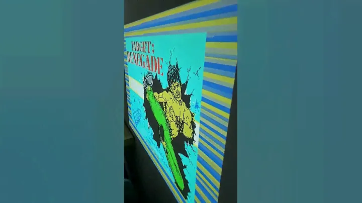 sinclair zx spectrum games played on a projector