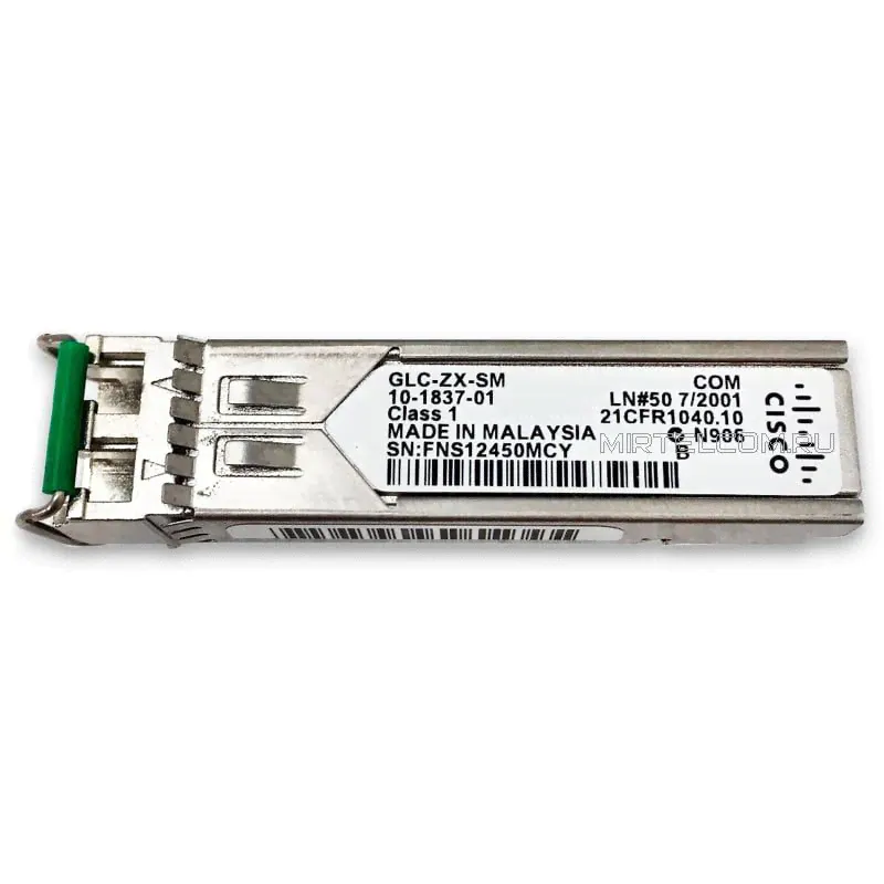 Трансивер Cisco GLC-ZX-SM до 70 км SMF, 1550 нм, 1 Гбит/с, Duplex LC, SFP-модуль-0