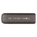 NT01ZX-001T-32BK Внешний SSD 1Тб Netac , USB3.2 Gen2 Type C, Slim ZX, черный